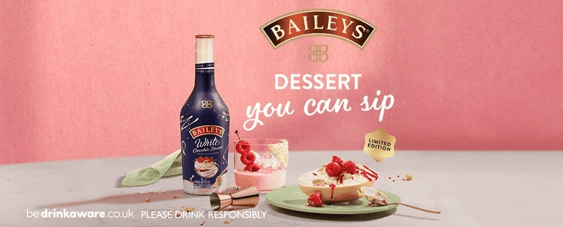 Baileys White Chocolate & Raspberry Liqueur 50cl - DrinkSupermarket